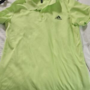 Adidas Mens Lime Green Polo Shirt